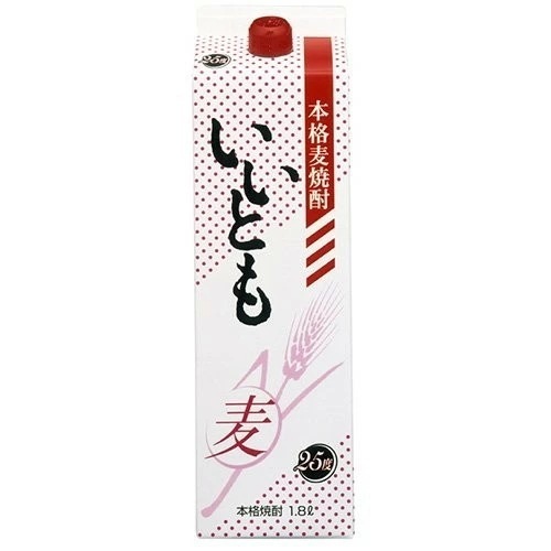 【送料無料】雲海酒造 麦焼酎 いいとも 白麹 25度 パック 1800ml 1.8L6本/1ケース【北海道沖縄県東北四国九州地方は必ず送料が掛かります】