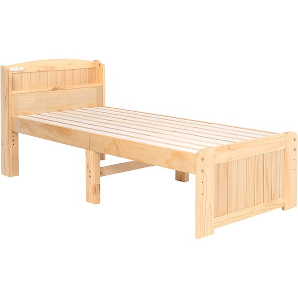 MB-5915SSSNA3301 ナチュラル マットレス付セミシングルショートベッド メーカー直送