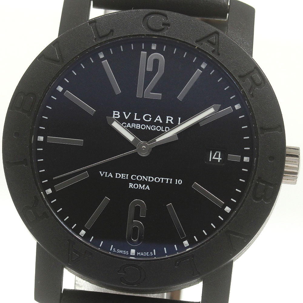 ブルガリ BVLGARI BB40CL ブルガリブルガリ カーボンゴールド 自動巻き メンズ _839827【中古】