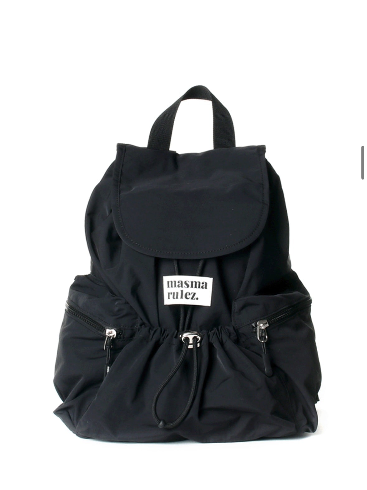 ミニ フラップ バックパック 3color black, gray, beige (ブラック,グレー,ベージュ)