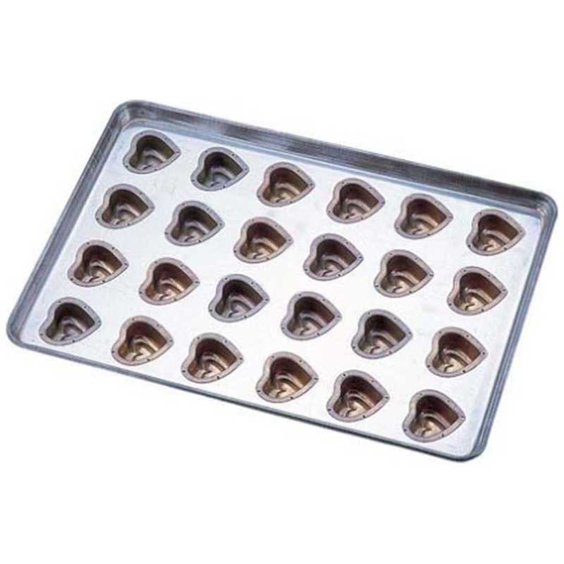 千代田金属工業　シリコン加工 ハート型 天板 24連　WTV8301