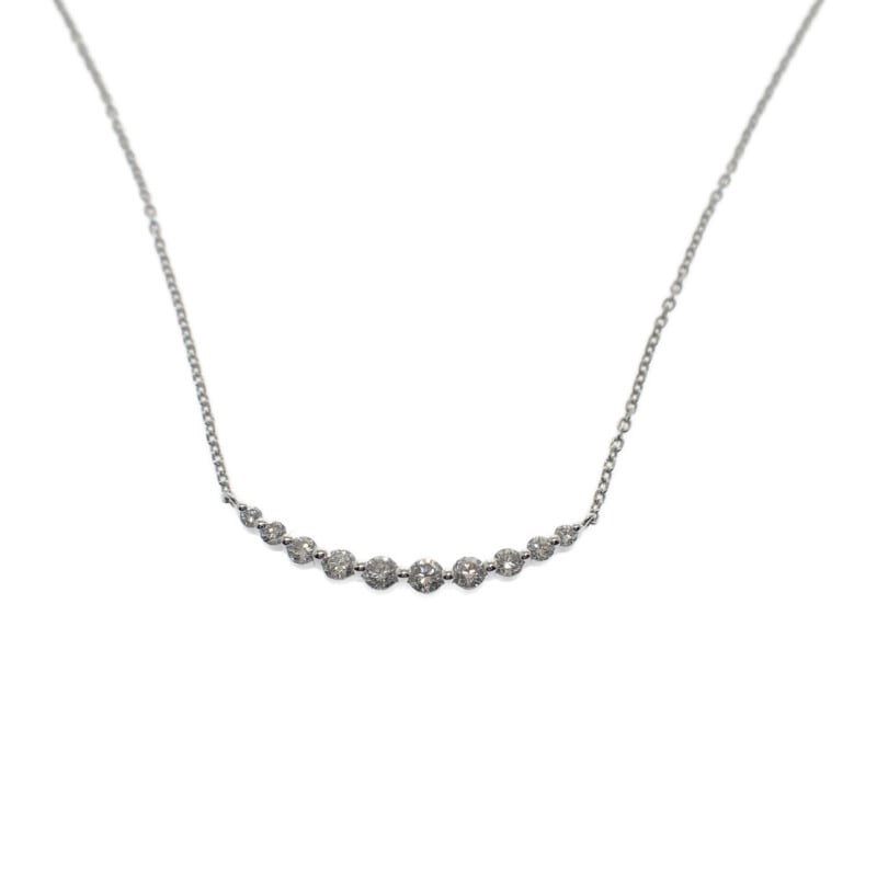 リュール APVN150540DI ネックレス Pt850プラチナ Pt950プラチナ ダイヤモンド レディース【Aランク】