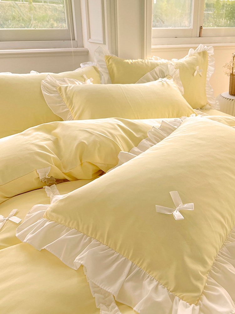 Zm6h卸売イン韓国語版プリンセススタイル4ピースガーリー学生寮ベッドシーツキルトカバースリーピースボックスシーツ