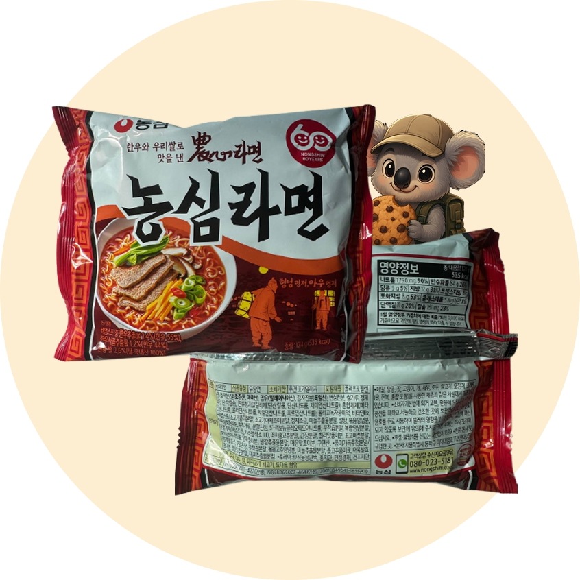 【SNSで話題】 ノンシムラーメン, 124g x 32個, 농심, 농심라면, k-food, 한국, 韓国ラーメン