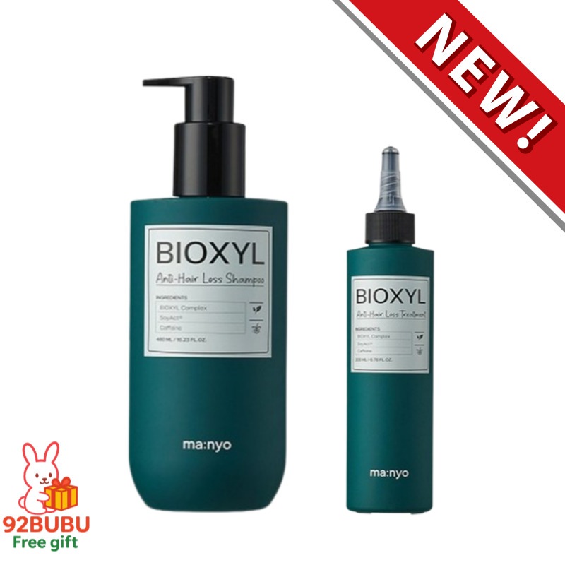 [韓国人気 頭皮ケア] バイオクシルアンチヘアロスシャンプー 480ml ＋ トリートメント 200ml/集中ケア/毛根サポート/ 機能性/スチームパック/クーリデイリーング/スカルプケア/ヘアパック
