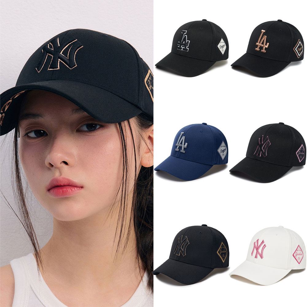 ストラクチャーボールキャップ 深め 浅め ロサンゼルス ドジャース ヤンキース 3ACP8501N DIAMOND STRUCTURE BALLCAP