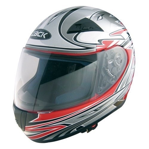 TNK工業 スピードピット ZK-1 キッズフルフェイス レッド/シルバー（54-56） 51078