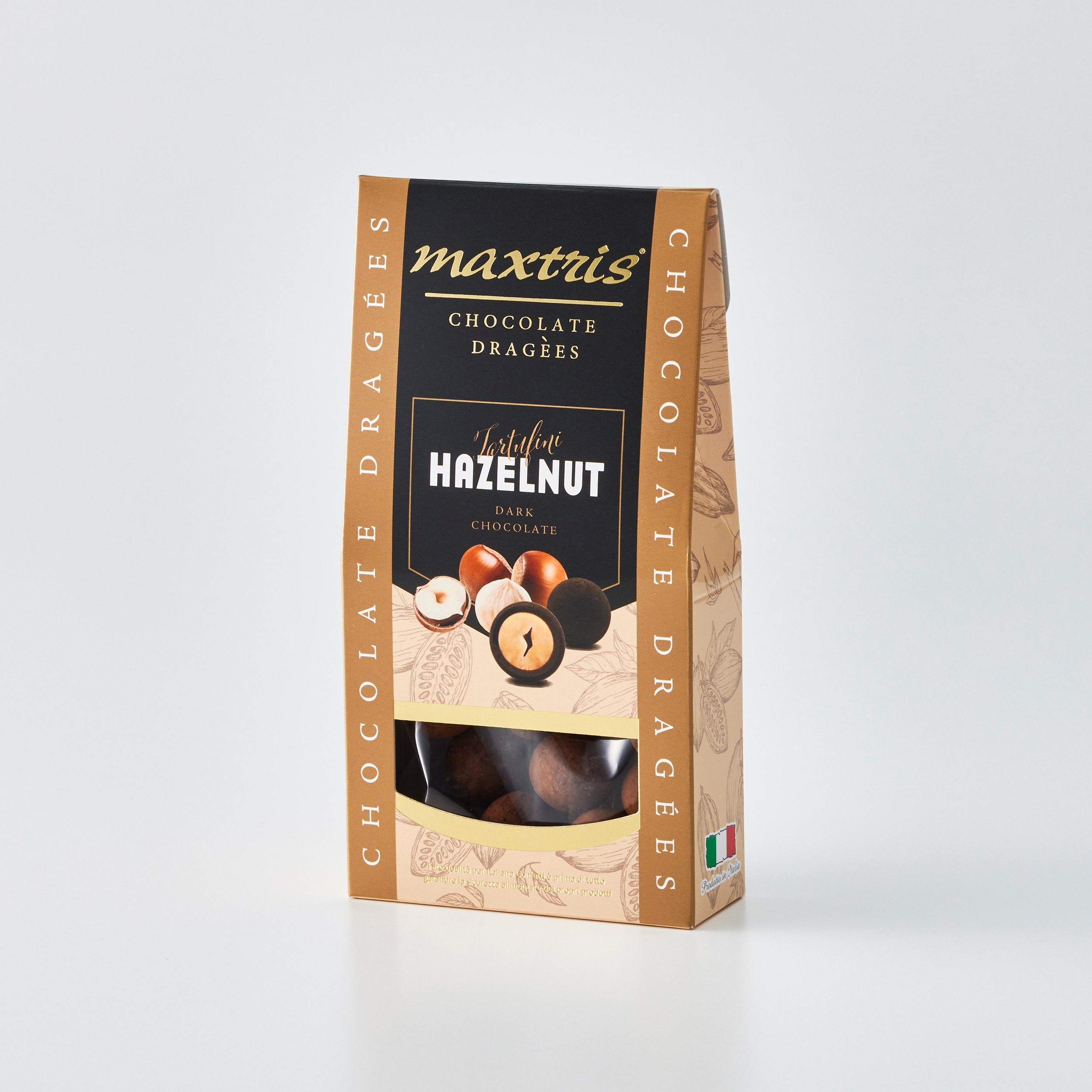 トリュフチョコレート14個セット　MAXtris マックトリス　ヘーゼルナッツ　トリュフチョコレート　55g