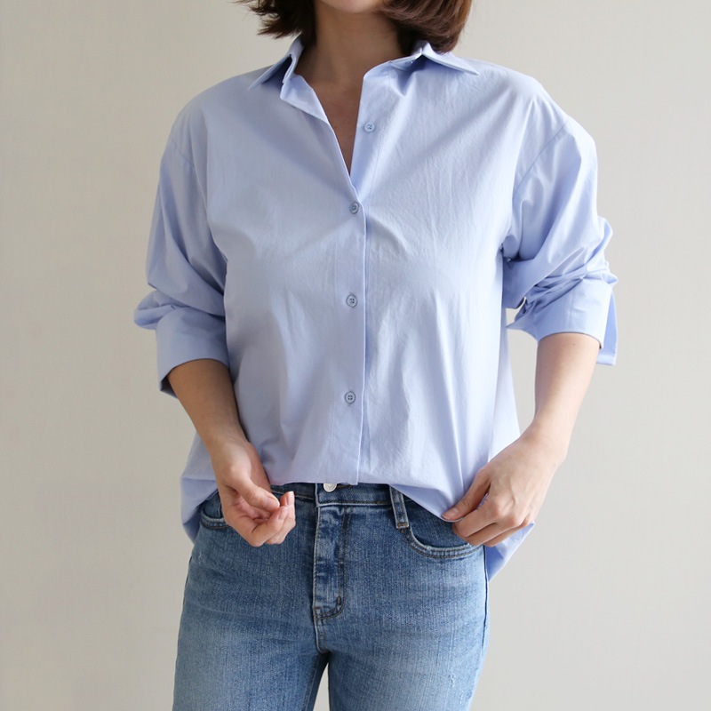 [The Bree]春カラーこの一枚でスタイル完成！ルーズフィットシャツ