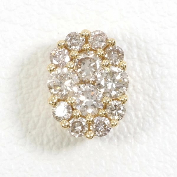 GSTV K18YG ペンダントトップ ブラウンダイヤ 0.40 ジュエリー 中古