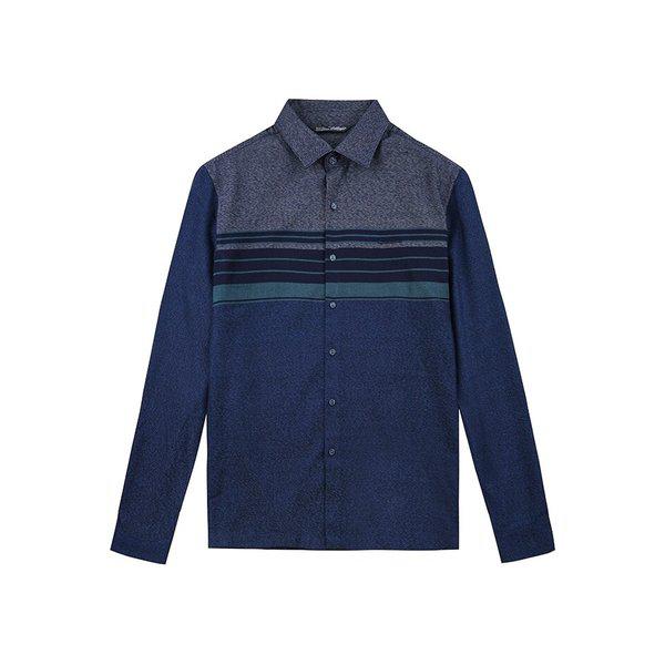 3度マルチブロッキングストライプシャツCDAA6WS3434