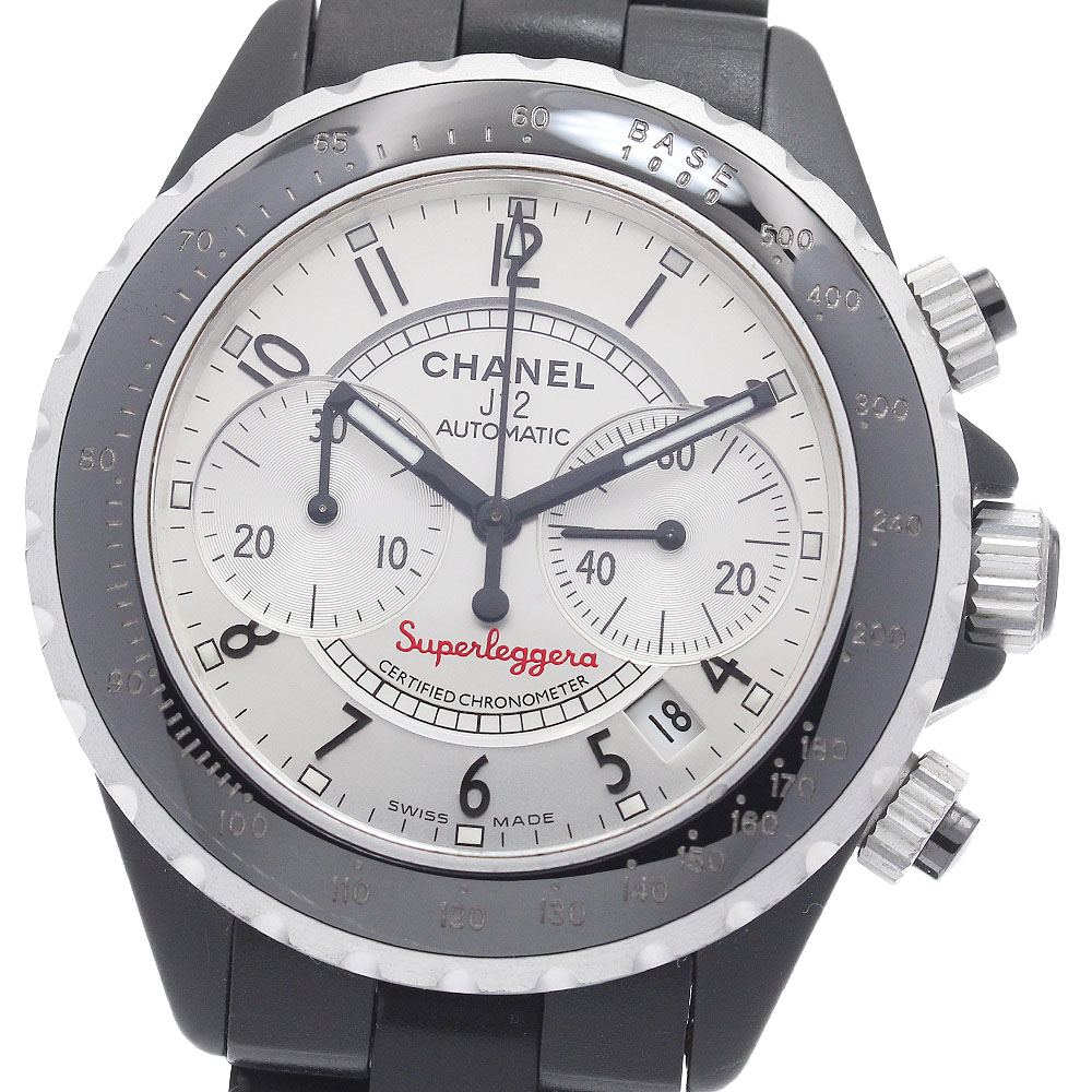 シャネル CHANEL H2039 J12 スーパーレッジェーラ クロノグラフ デイト 自動巻き メンズ 美品 _943348【中古】