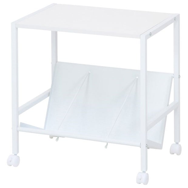 不二貿易 ファイルワゴン 1段(ホワイト) 83984