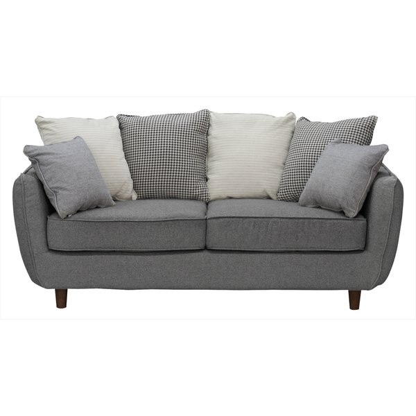 クッション6個付の北欧ナチュラルな2人掛ソファ 北欧 ナチュラル ソファ リビング