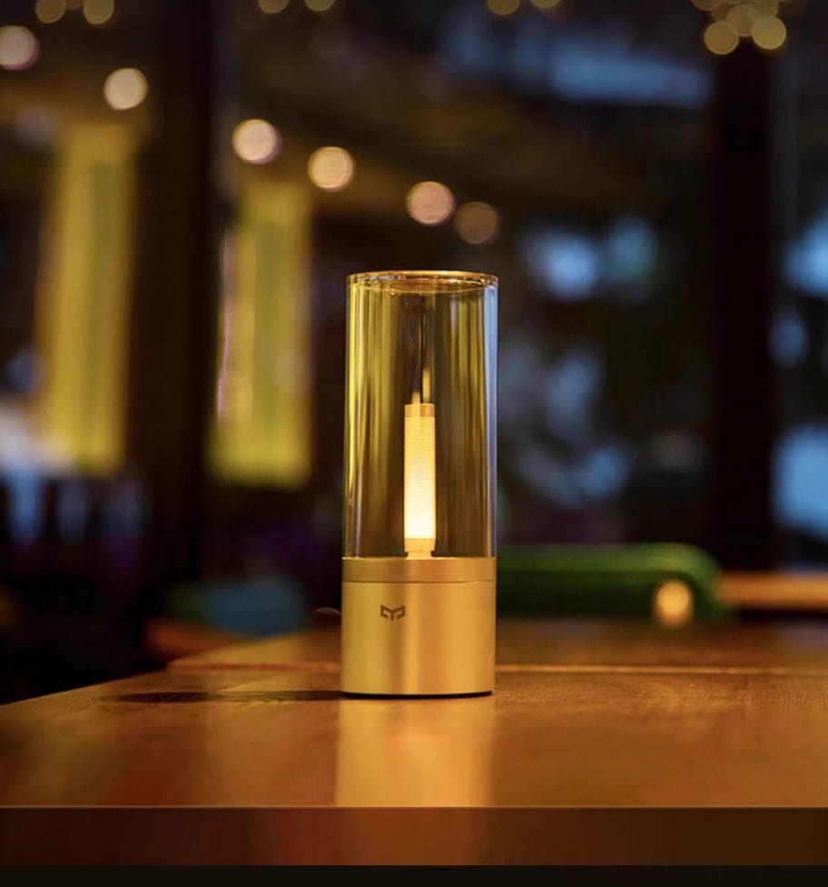 【送料無料】Yeelightキャンドル雰囲気ランプ 2つのモード 充電式ヘッドランプ キャンピングライト