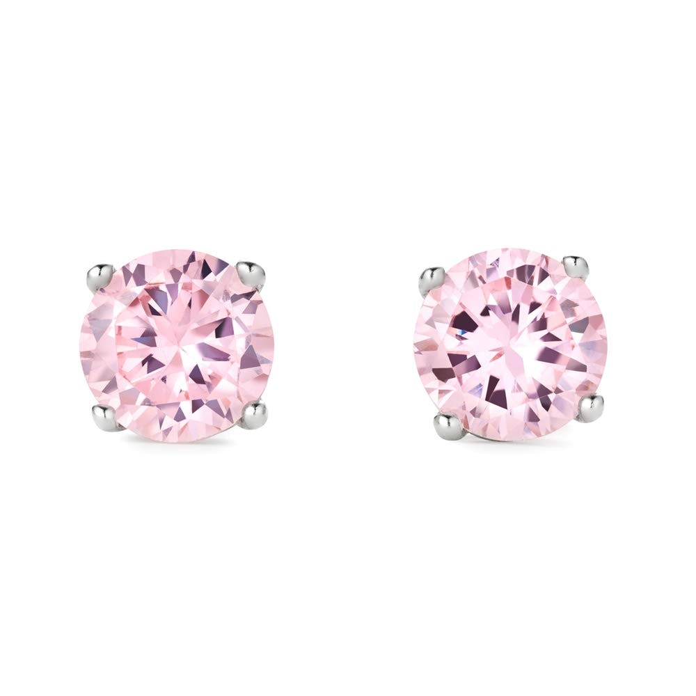 Gift from New York ピアス レディース 0.5ct プラチナ 加工 シルバー925 ピンク 一粒ピアス 金属アレルギー対応 女性 プレゼント
