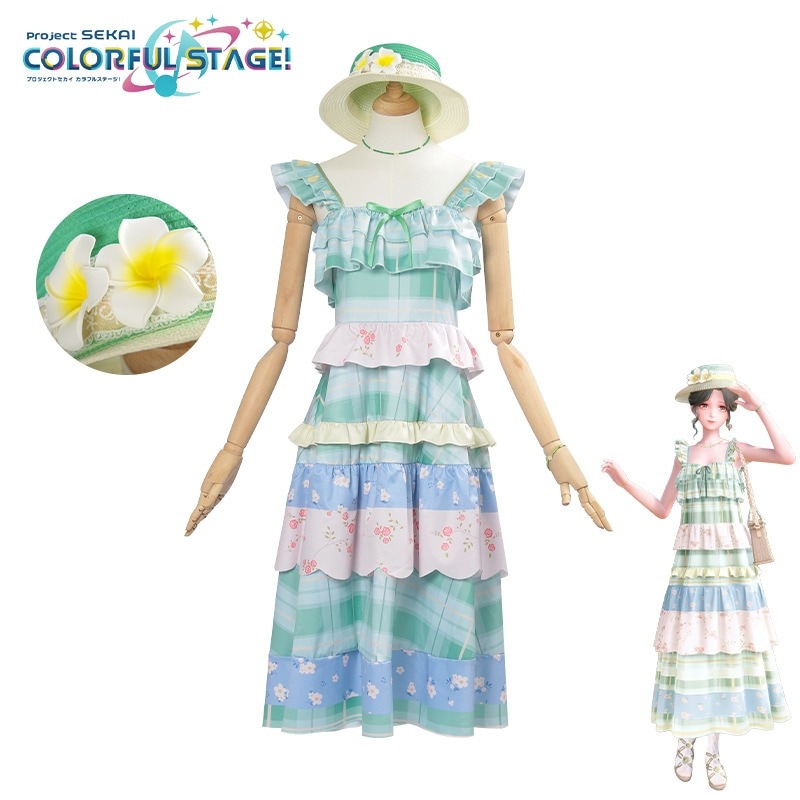 暖かいcosフローティングフラワーとワイルドコスの衣類の庭の夢の中の暖かくて気まぐれな毎日の牧歌的なシステム