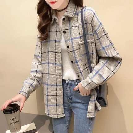 3色 アウター コート ジャケット レディース 秋冬 春 かわいい きれいめ 個性的 暖かい シャツジャケット ロング 長袖 萌袖 襟付き レギュラーカラー BIGシルエット ストレート Aライン ポ