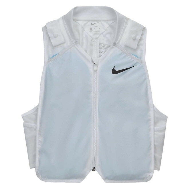 ナイキ(NIKE) ユニセックス プレクール ベスト アイスパック4個付 RN9021-101 ホワイト×ブラック(21y9mランニング)