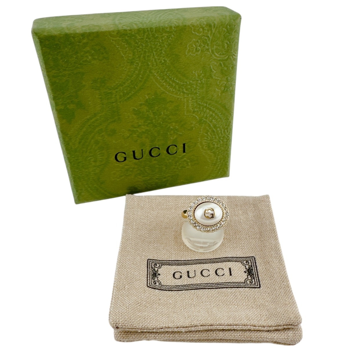 フラワーリング GG Sサイズ チェーンエフェクトリング ゴールド