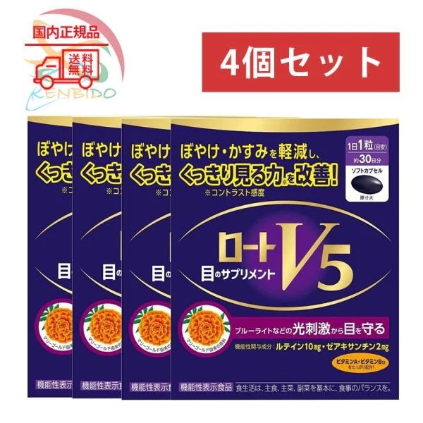 ロートV5a 30粒 4個セット ぼやけかすみを軽減　賞味期限2027/2