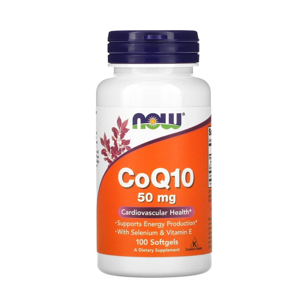 NOW Foods Coq10 50mg 100個のソフトジェル