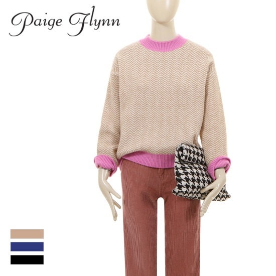 ページフリン感覚的なニットトゥレンディ・ショッパーならゲット!Pattern round neck knit ニット/セーター/パターンニット/韓国ファッション ページフリン感覚的なニットトゥレンディ・ショッパーならゲット!Pattern round neck knit ニット/セーター/パターンニット/韓国ファッション