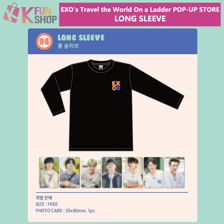 即日[LONG SLEEVE] EXO Travel the World On a Ladder POP-UP STORE MD 【キャンセル不可】