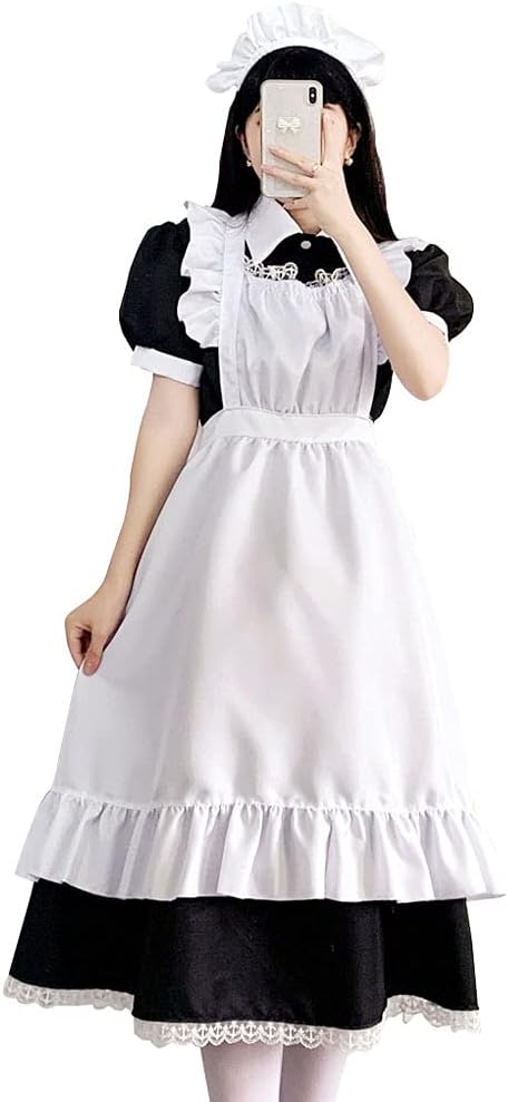 [FULINE] メイド服 ロングスカート ショートスカート 英国風 コスプレ衣装