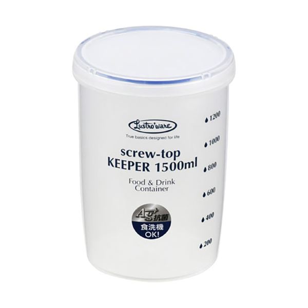 [5セット] 岩崎工業 抗菌スクリュートップキーパー1500深型 B-2276KNX5