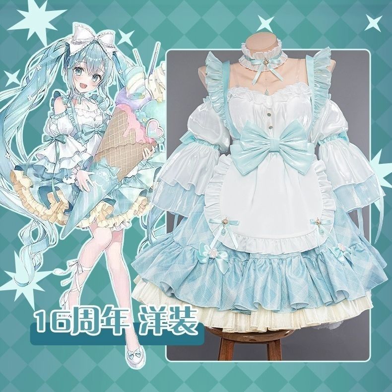 初の音律16周年慶生洋服スカートcos mikuu服装女