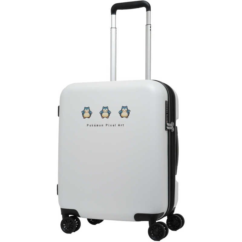 ポケモン　スーツケース ピクセルアート ファスナータイプ 旅行目安日数：3～4泊 約37L 拡張時約43L TSロック搭載 ［TSAロック搭載］ ホワイト　PK-0894-46-WH