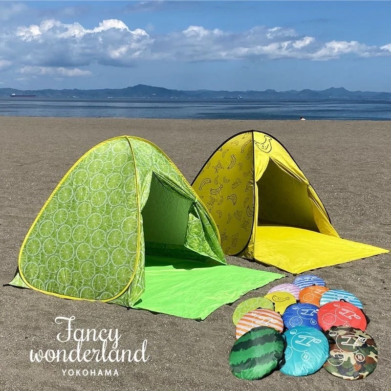 【1つ買うと1つ無料】テント ポップアップテント フルクローズ ビーチテント コンパクト ワンタッチ テント 2　3人用