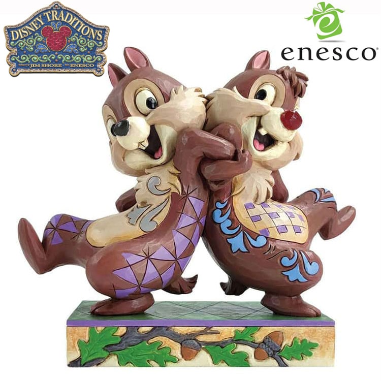 enesco(エネスコ) Disney Traditions チップとデール バックトゥバック ディズニー フィギュア コレクション 人気 ブランド ギフト クリスマス 贈り物 プレゼントに最適