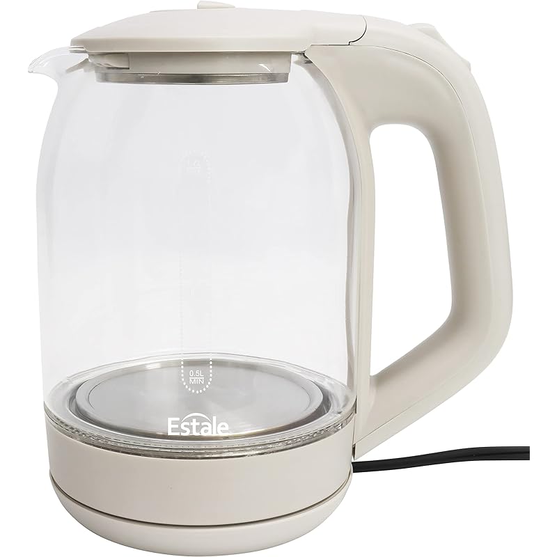 即納：電気ケトル ガラス 1.7L 耐熱ガラス 沸騰自動OFF 空焚き防止 湯沸かしポット おしゃれ 便利 LEDライト付き MEK-A101 8,345円