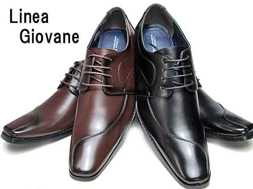 リネアジョバーネ ビジネスシューズ レースアップシューズ ロングノーズ メンズ 靴