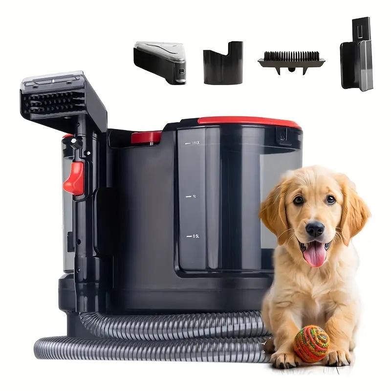800W 強力カーペットクリーナー3-in-1マルチファンクション深層汚れ除去＆水分解IPX4高吸引ノズル人間工学ハンドルコンパクトデザインホーム＆オフィス用 - 110-120V電池不