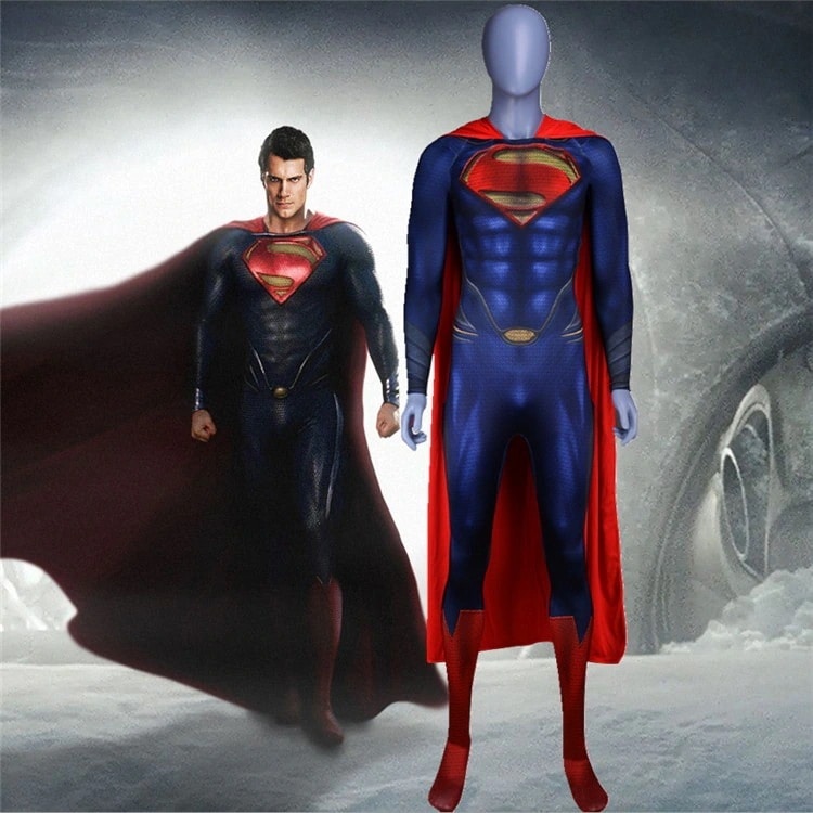 Man of Steel 2 マン of スチール スーパーマン 全身タイツ コスチューム コスプレ衣装期間限定30％