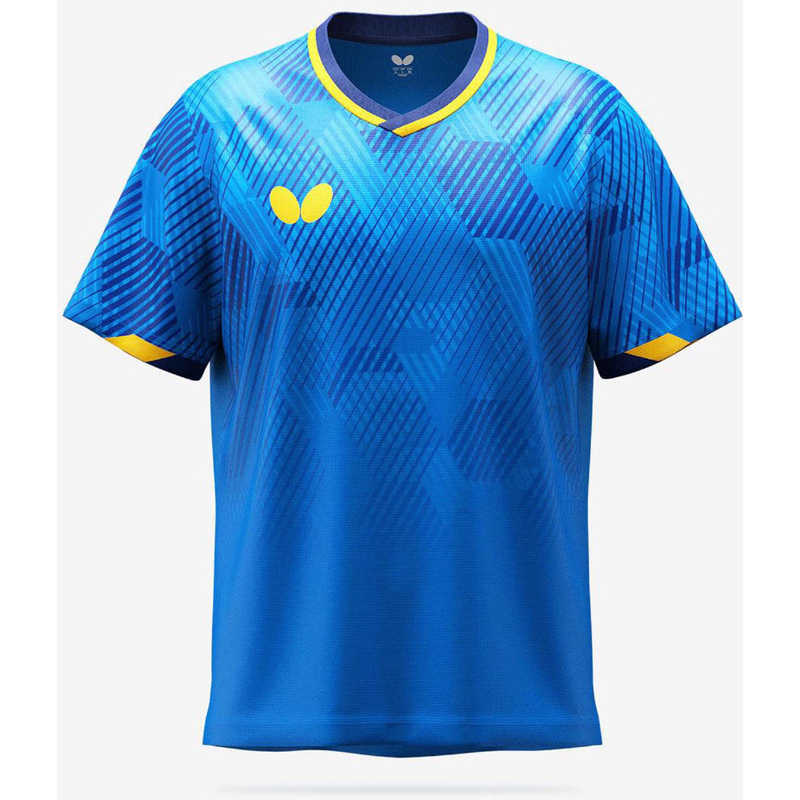 バタフライ　卓球用品 Butterfly ユニセックス レセーヌ・シャツ ブルー L　46590