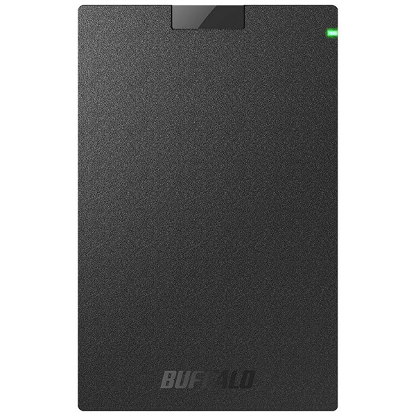 HD-PGAC2U3-BA USB3.2(Gen1)対応ポータブルHDD Type-Cケーブル付 2TB ブラック メーカー直送
