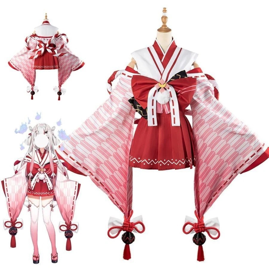 【新品開催 即納】バーチャルYouTuber Vtuber 百鬼あやめ コスプレ衣装 演出服 アニメ ゲーム ハロウィン cosplay 変装