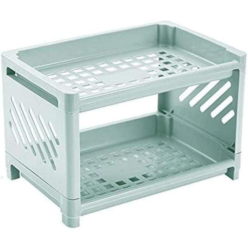 パントリーストレージオーガナイザー ガナイザーストレージラック 2段 プラスチック 新作登場 カウンタートップシェルフオー 多機能