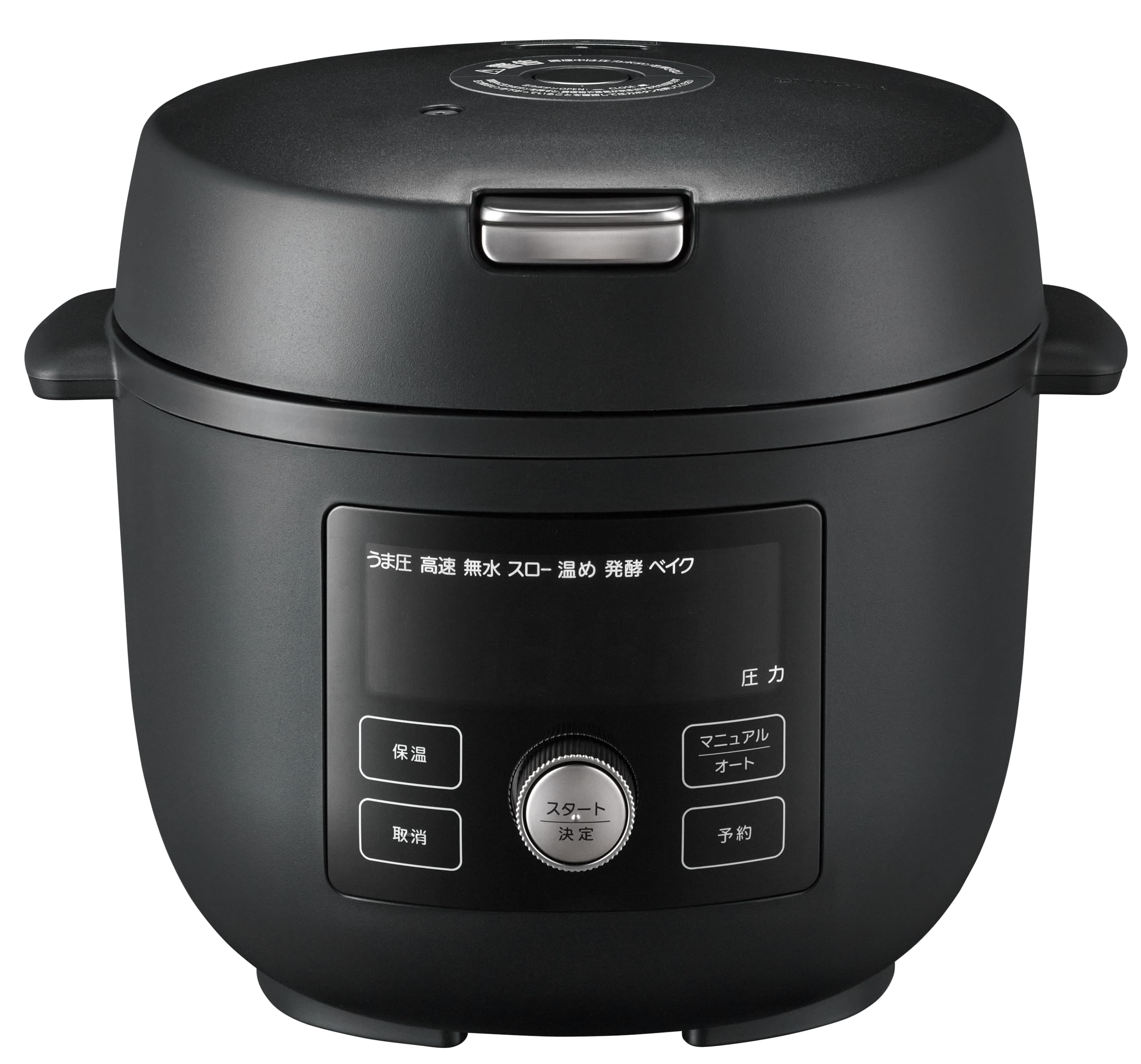 タイガー魔法瓶(TIGER) 電気圧力鍋 4.0L 時短調理 1台10役 圧力 低温 無水 発酵 調理可能 炊飯可能 自動調理 二次元コードシール付き マットブラック COK-N400KM
