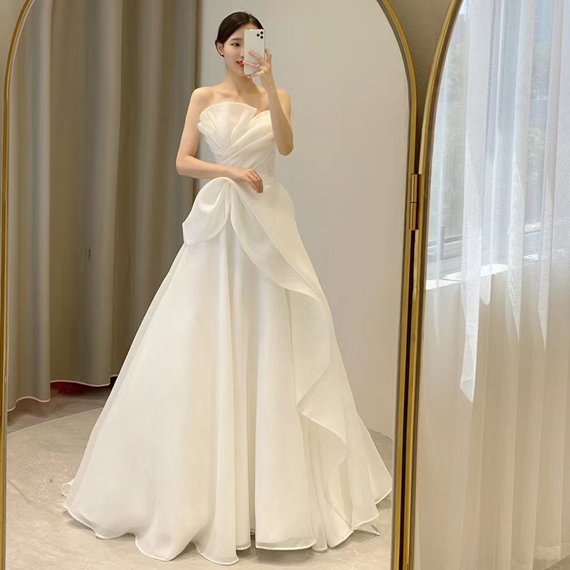 ウェディングドレス パーティードレス 花嫁 ドレス ロングワンピース 前撮り 結婚式 二次会 ドレス Aライン マーメイド 花嫁 ロングドレス お呼ばれ ワンピース