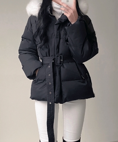 [おすすめ] 腰紐ショートダウン