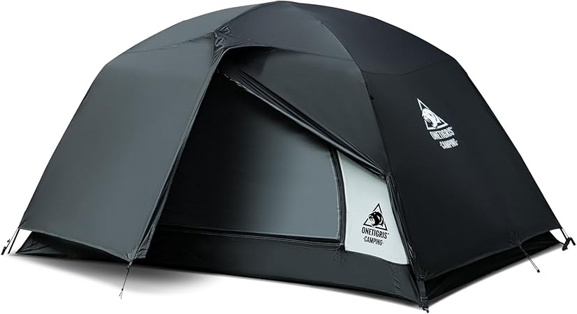 2人用 ドームテント 4シーズン 二重層 前室付き 耐水圧3000 自立式 山岳 キャンプ 用品 登山 キャンピング 収納袋付き