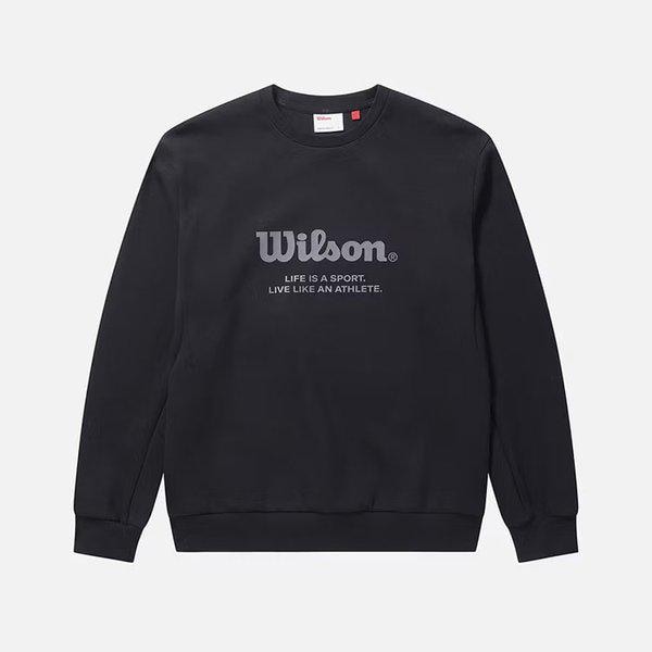 【韓国発】ユニ テックコットン スウェットシャツ W243003LHT81BLK