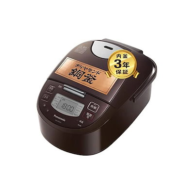 即納】パナソニック 炊飯器 5.5合 2段IH ブラウン SR-FD101-T