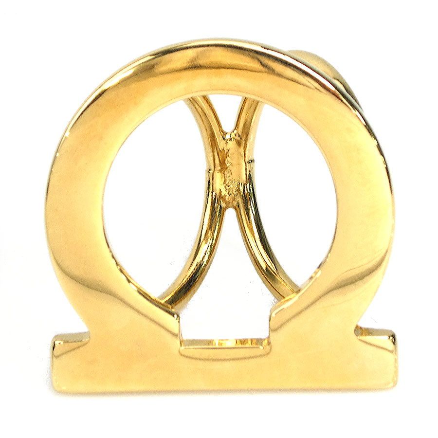 サルヴァトーレフェラガモ Salvatore Ferragamo スカーフリング ガンチーニ メタル ゴールド レディース e57788i