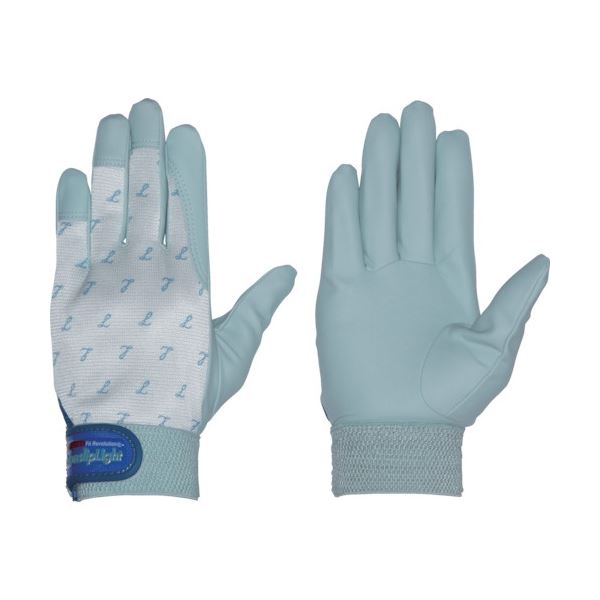 (まとめ) ペンギンエースジャパン ノンスリップライト L グレーブルー PA-8153 1双 (×5セット)